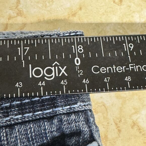 Southpole Jeans 38 (36") Blue Vintage Wide Leg Baggy Plaid Pockets Y2K Skater - Picture 12 of 15